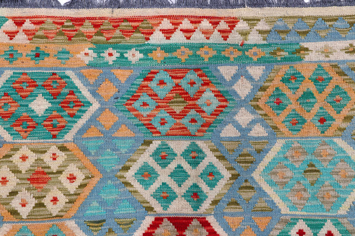 Multi Colored Kilim 8' 8 x 9' 11 - No. 57381 - ALRUG Rug Store