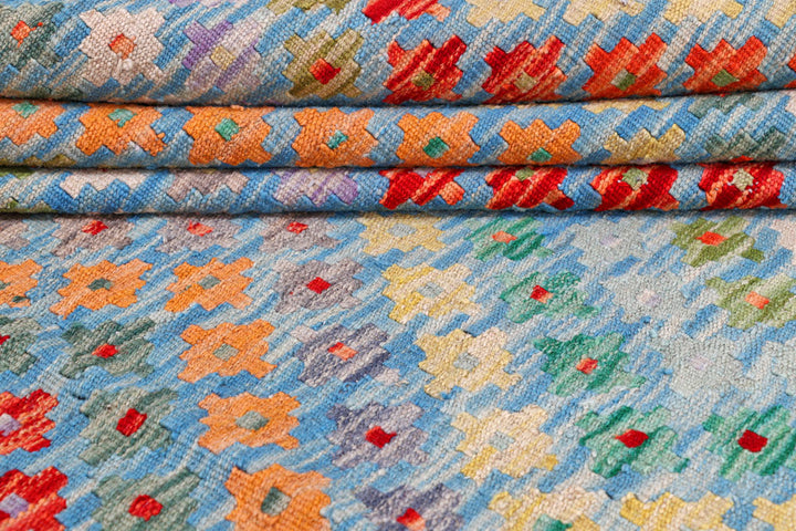 Multi Colored Kilim 9' 1 x 11' 10 - No. 57384 - ALRUG Rug Store