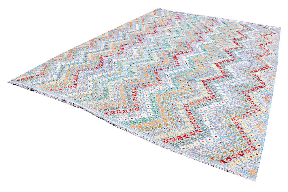 Multi Colored Kilim 9' 1 x 11' 10 - No. 57384 - ALRUG Rug Store