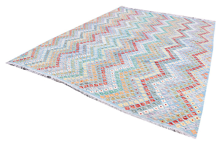 Multi Colored Kilim 9' 1 x 11' 10 - No. 57384 - ALRUG Rug Store
