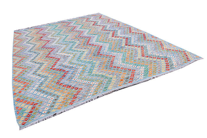 Multi Colored Kilim 9' 1 x 11' 10 - No. 57384 - ALRUG Rug Store