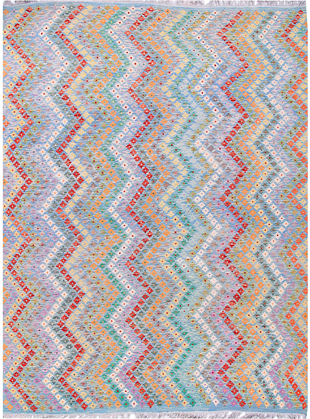Multi Colored Kilim 9' 1 x 11' 10 - No. 57384 - ALRUG Rug Store