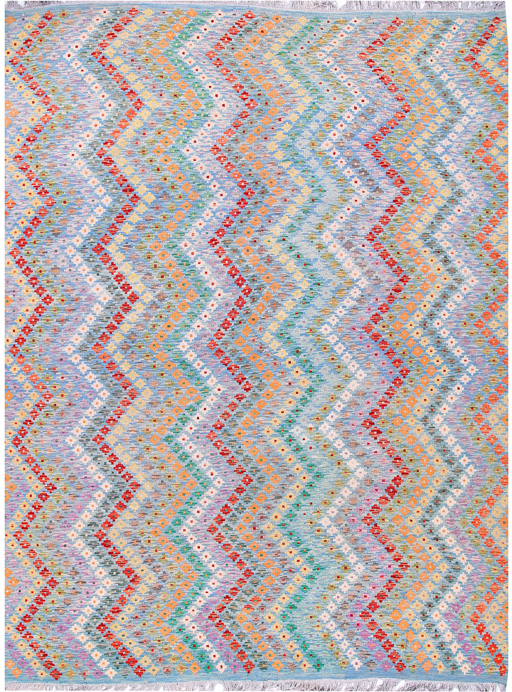 Multi Colored Kilim 9' 1 x 11' 10 - No. 57384 - ALRUG Rug Store