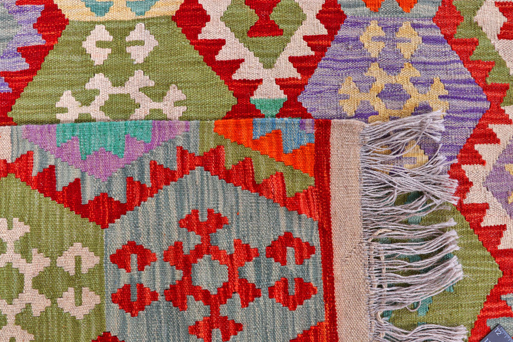 Multi Colored Kilim 8' 1 x 9' 10 - No. 57385 - ALRUG Rug Store