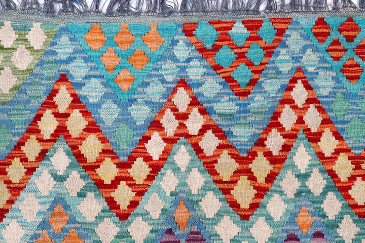 Multi Colored Kilim 8' 5 x 9' 10 - No. 57387 - ALRUG Rug Store