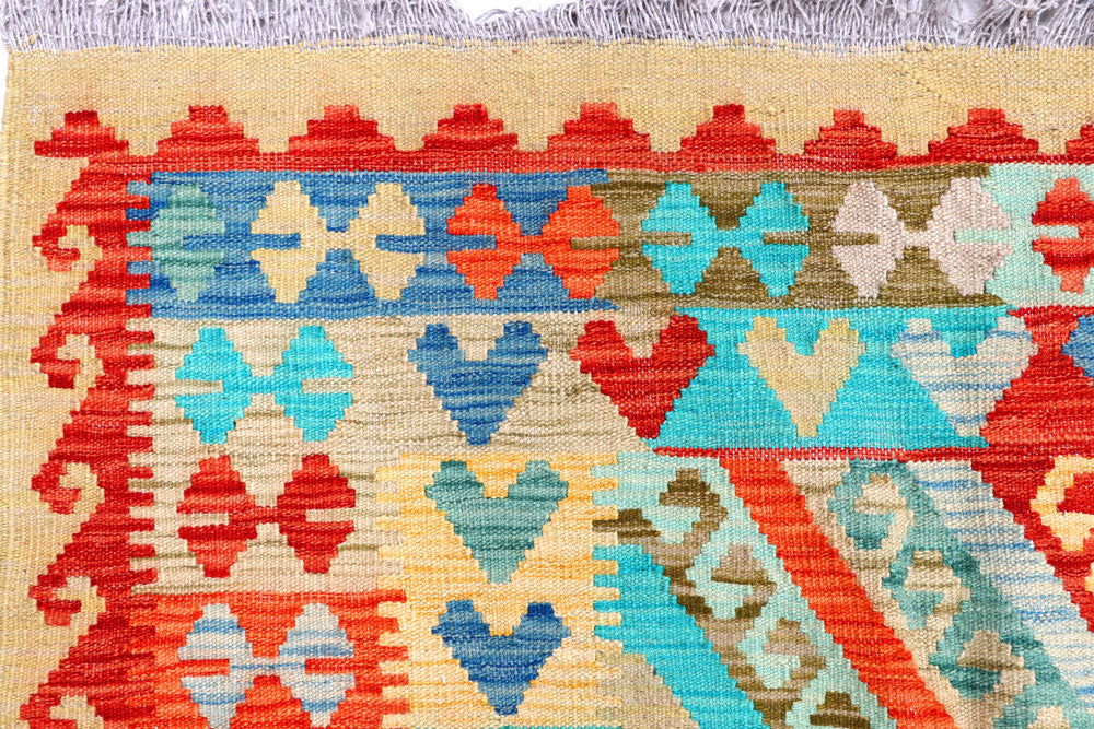 Multi Colored Kilim 8' x 9' 10 - No. 57388 - ALRUG Rug Store