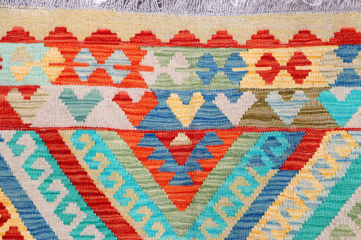 Multi Colored Kilim 8' x 9' 10 - No. 57388 - ALRUG Rug Store