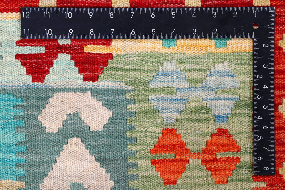 Multi Colored Kilim 8' x 9' 10 - No. 57388 - ALRUG Rug Store