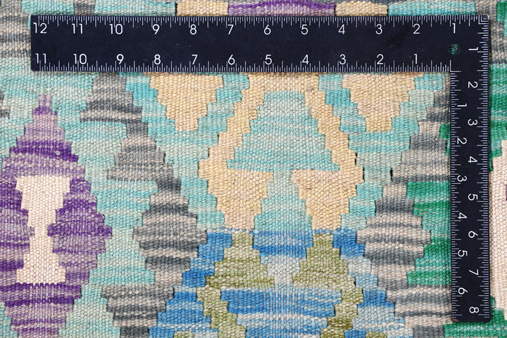 Multi Colored Kilim 8' 9 x 11' 10 - No. 57390 - ALRUG Rug Store