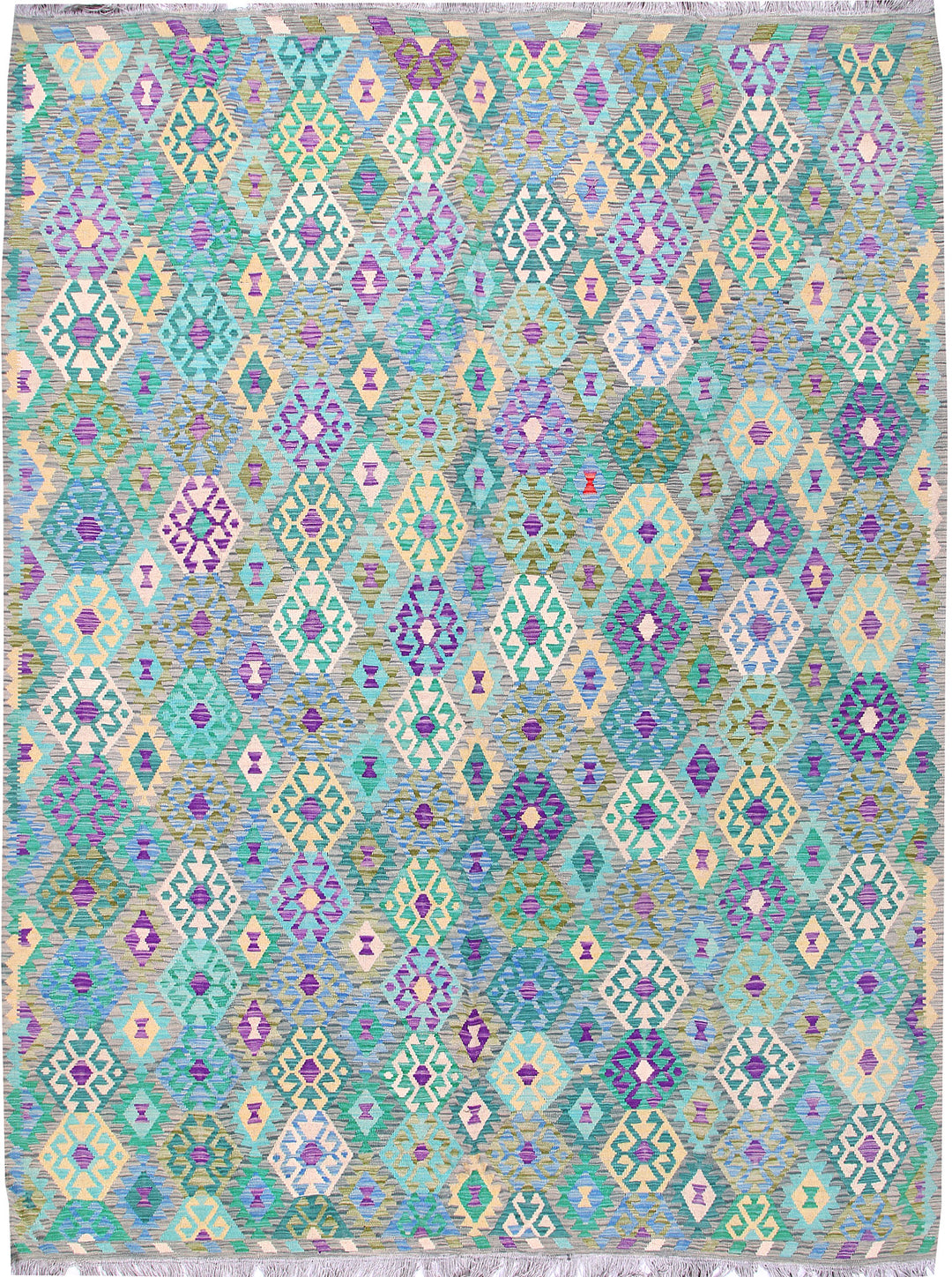 Multi Colored Kilim 8' 9 x 11' 10 - No. 57390 - ALRUG Rug Store