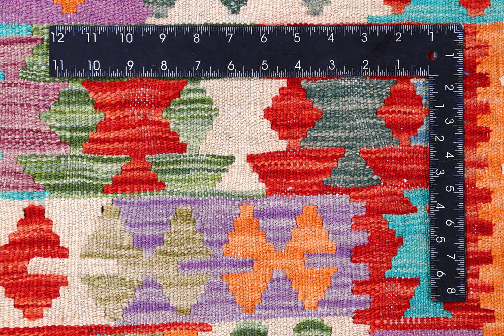 Multi Colored Kilim 8' x 9' 9 - No. 57391 - ALRUG Rug Store