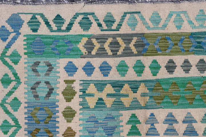 Multi Colored Kilim 8' 1 x 11' 9 - No. 57392 - ALRUG Rug Store