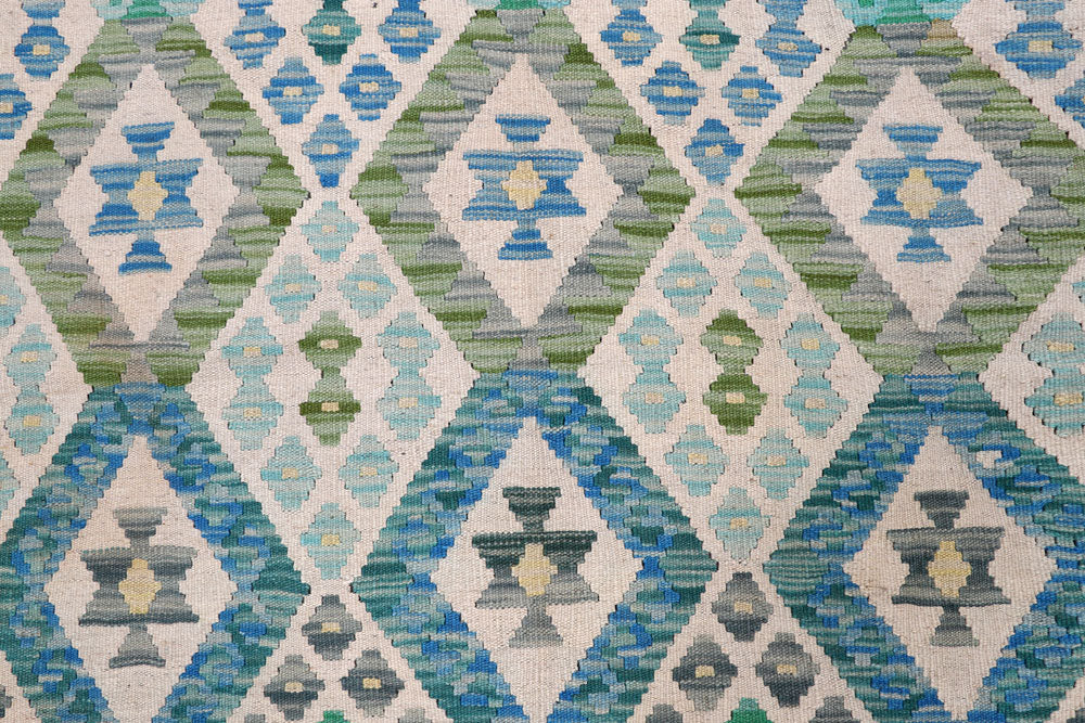 Multi Colored Kilim 8' 1 x 11' 9 - No. 57392 - ALRUG Rug Store