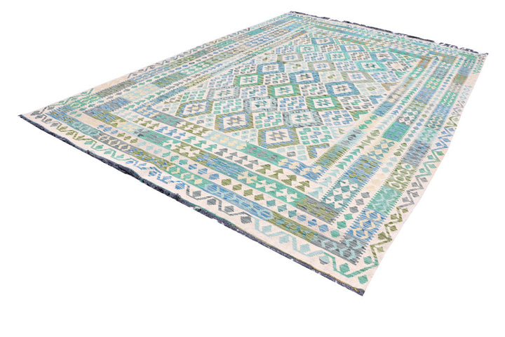 Multi Colored Kilim 8' 1 x 11' 9 - No. 57392 - ALRUG Rug Store