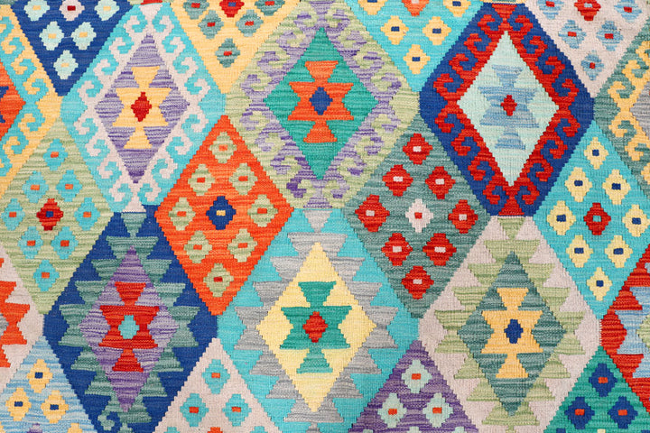 Multi Colored Kilim 8' 5 x 11' 9 - No. 57393 - ALRUG Rug Store