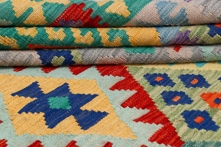 Multi Colored Kilim 8' 5 x 11' 9 - No. 57393 - ALRUG Rug Store
