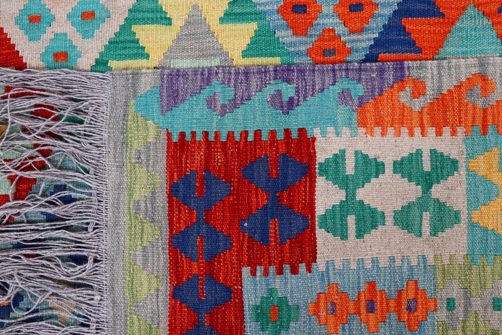 Multi Colored Kilim 8' 5 x 11' 9 - No. 57393 - ALRUG Rug Store