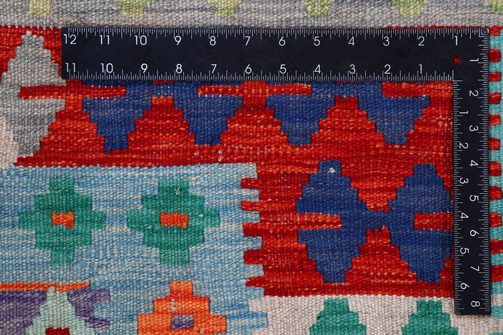 Multi Colored Kilim 8' 5 x 11' 9 - No. 57393 - ALRUG Rug Store