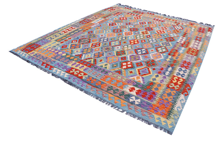 Multi Colored Kilim 8' 5 x 9' 10 - No. 57394 - ALRUG Rug Store