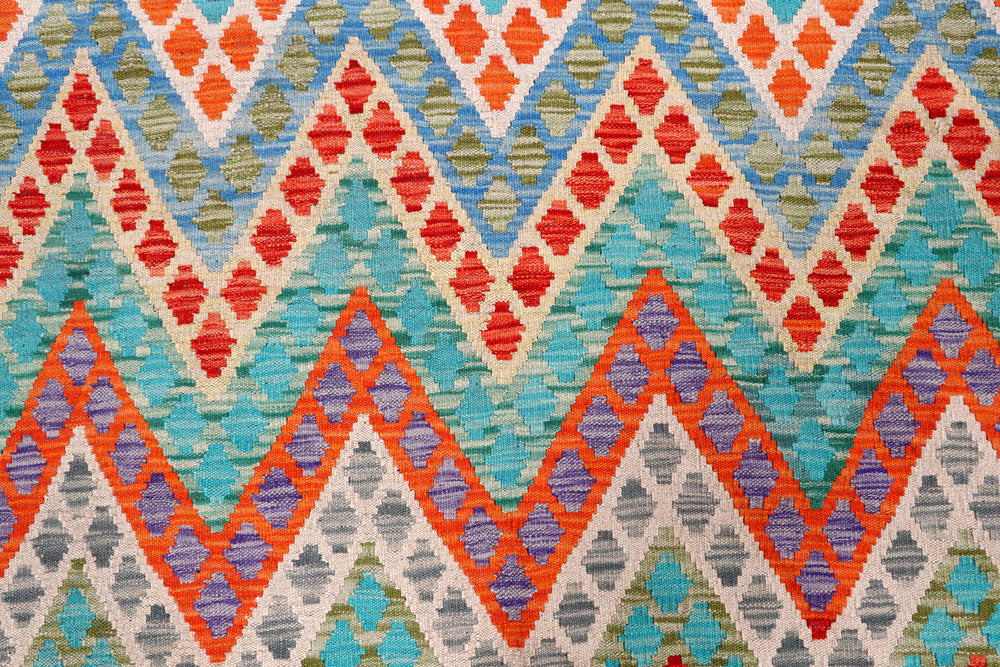 Multi Colored Kilim 8' 4 x 9' 10 - No. 57395 - ALRUG Rug Store