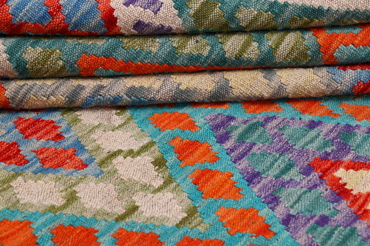 Multi Colored Kilim 8' 4 x 9' 10 - No. 57395 - ALRUG Rug Store