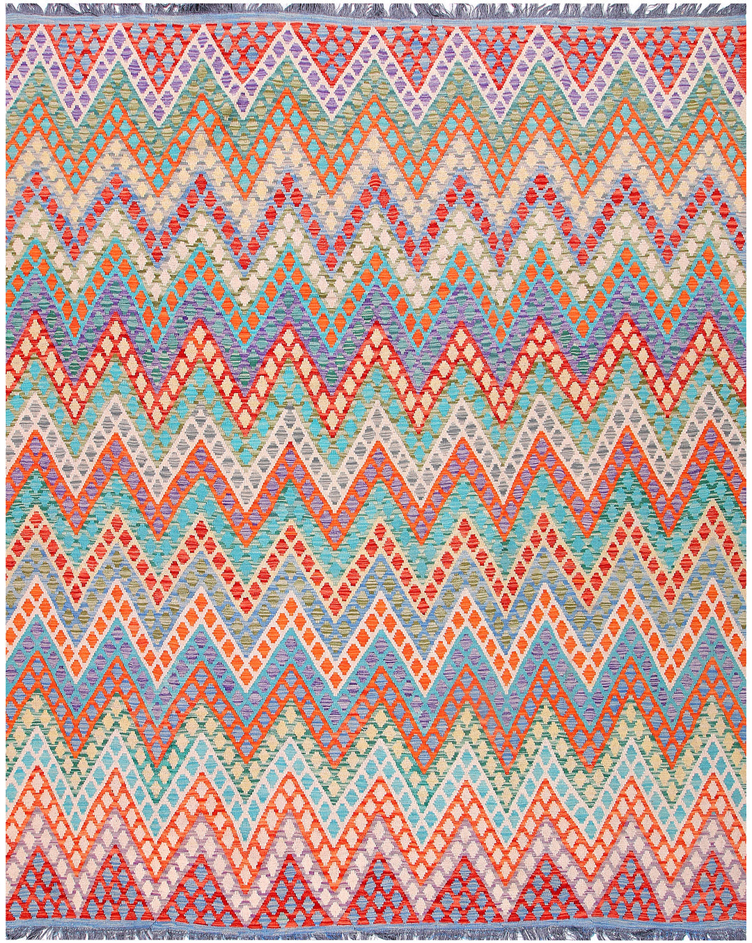 Multi Colored Kilim 8' 4 x 9' 10 - No. 57395 - ALRUG Rug Store