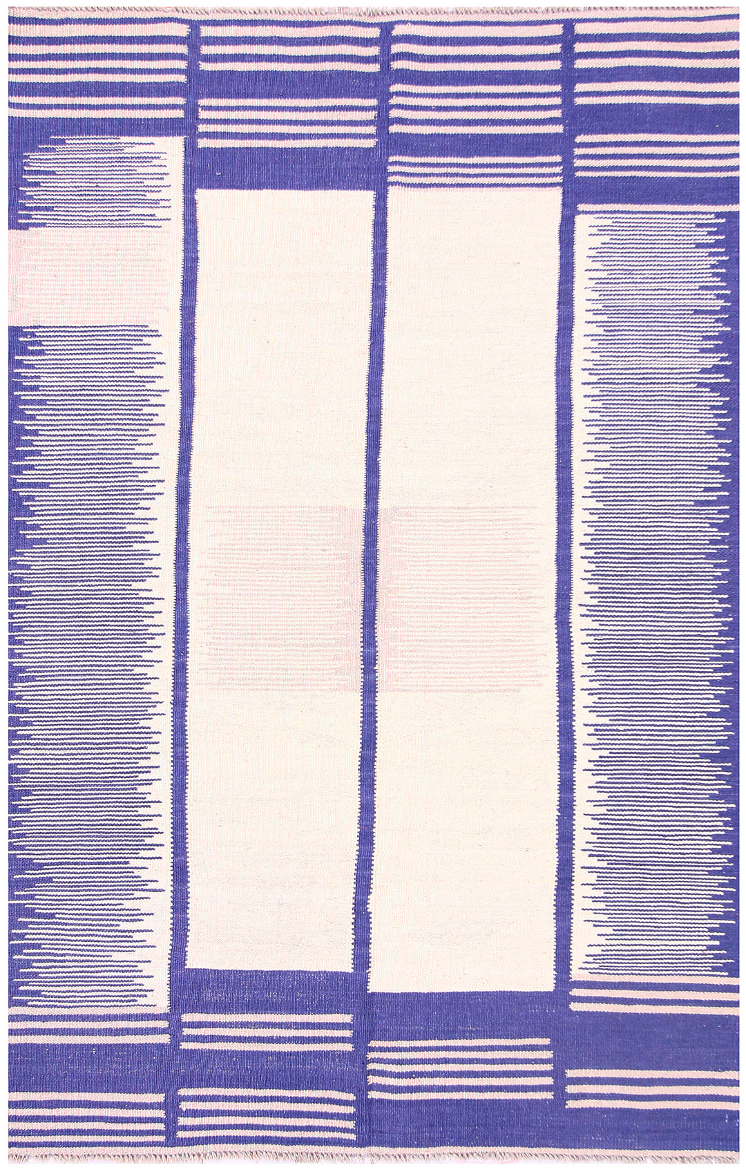 Medium Slate Blue Kilim 4' 1 x 6' 2 - No. 57399 - ALRUG Rug Store