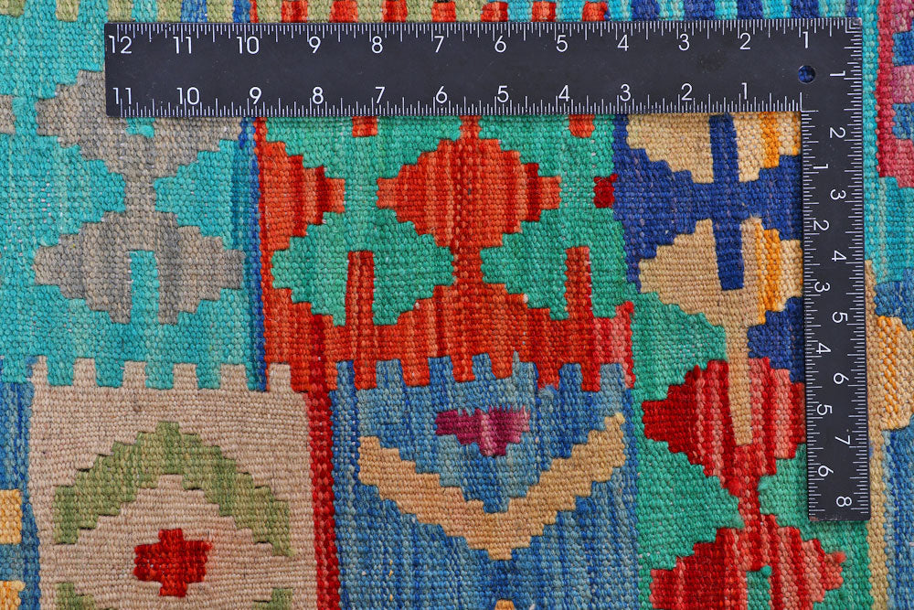 Multi Colored Kilim 8' 2 x 9' 11 - No. 57401 - ALRUG Rug Store