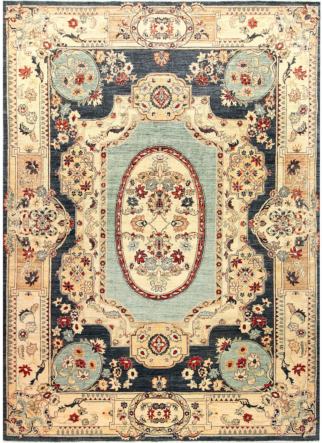 Oushak 8' 10 x 11' 10 - No. 57402 - ALRUG Rug Store