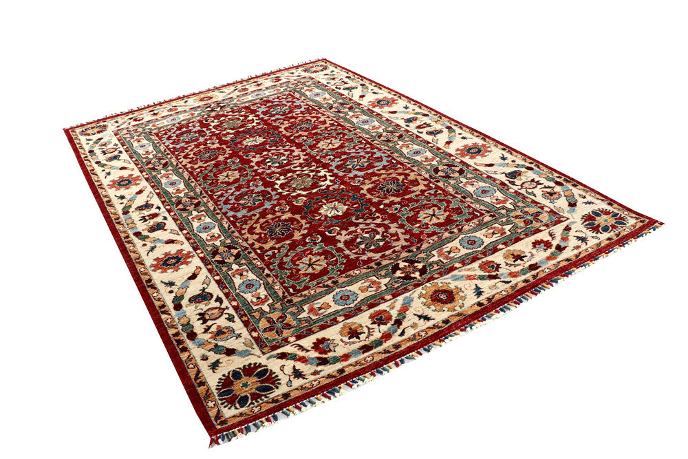 Dark Red Ziegler 6' 2 x 8' 11 - No. 57438 - ALRUG Rug Store