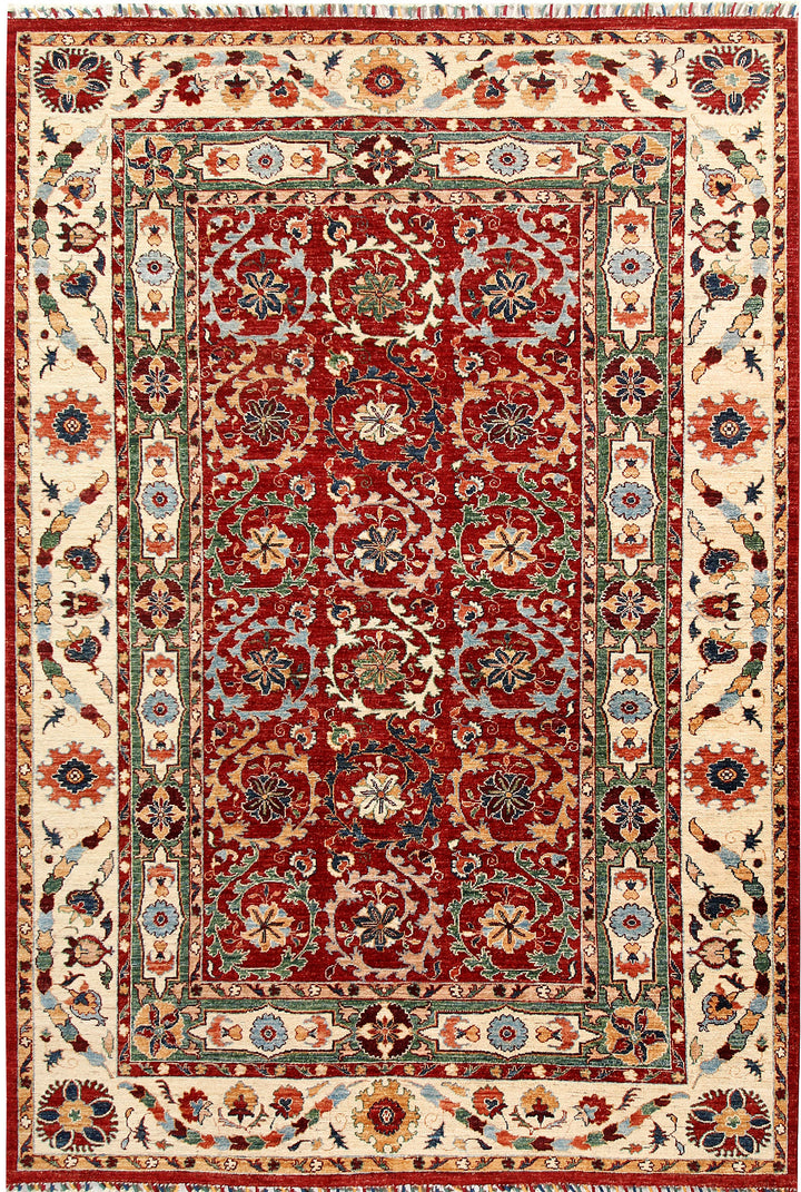 Dark Red Ziegler 6' 2 x 8' 11 - No. 57438 - ALRUG Rug Store