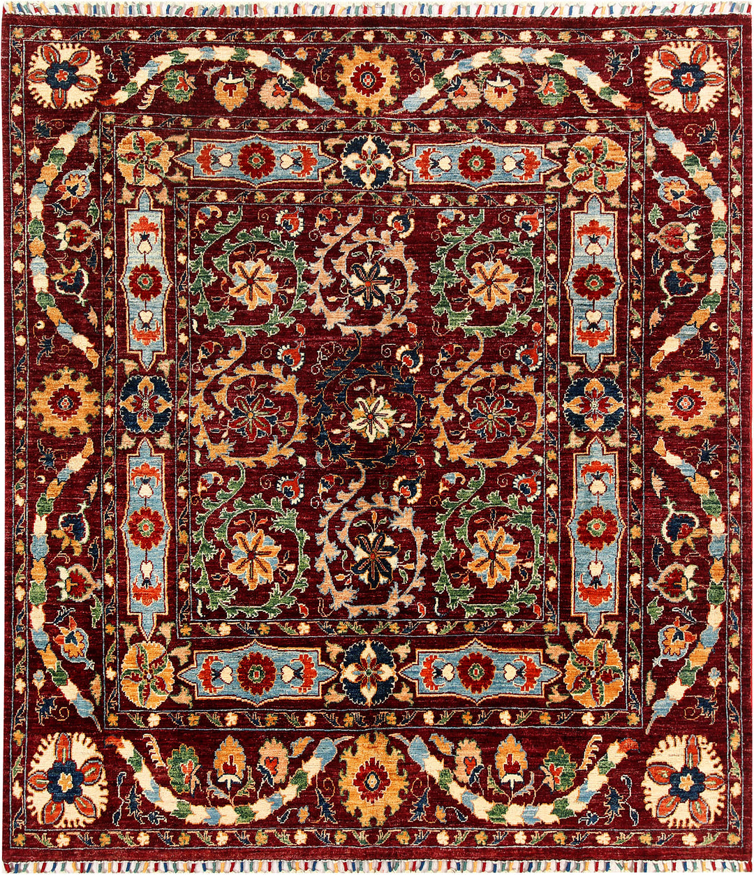 Maroon Oushak 5' 11 x 6' 7 - No. 57526 - ALRUG Rug Store