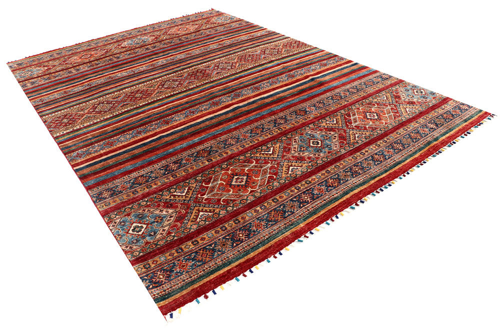Multi Colored Kazak 7' 10 x 11' 1 - No. 57532 - ALRUG Rug Store