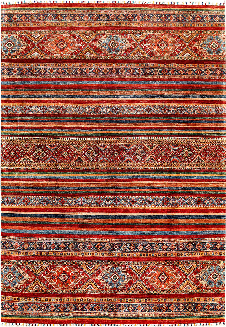 Multi Colored Kazak 7' 10 x 11' 1 - No. 57532 - ALRUG Rug Store