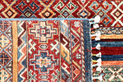 Multi Colored Kazak 3' 3 x 4' 11 - No. 57536 - ALRUG Rug Store
