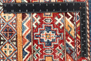 Multi Colored Kazak 3' 3 x 4' 11 - No. 57536 - ALRUG Rug Store
