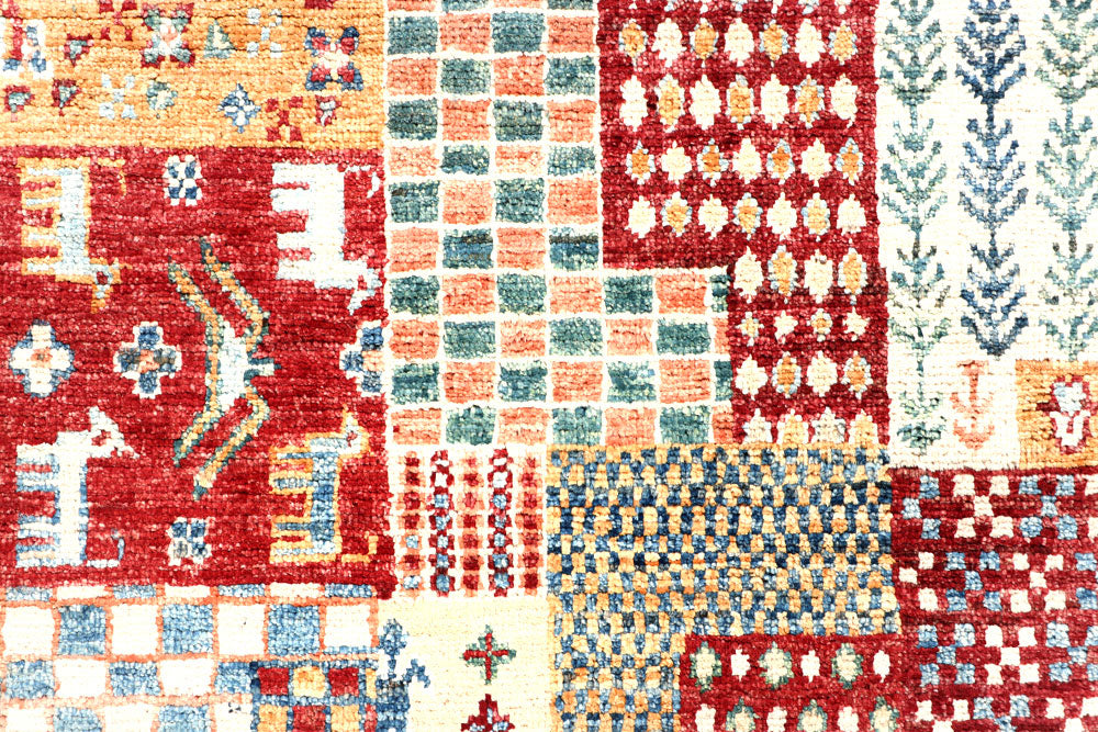 Multi Colored Kazak 2' 7 x 8' 11 - No. 57568 - ALRUG Rug Store