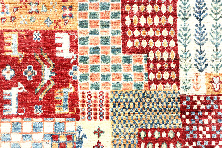 Multi Colored Kazak 2' 7 x 8' 11 - No. 57568 - ALRUG Rug Store