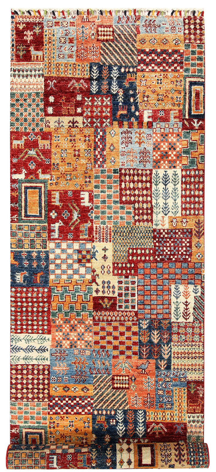Multi Colored Kazak 2' 7 x 8' 11 - No. 57568 - ALRUG Rug Store