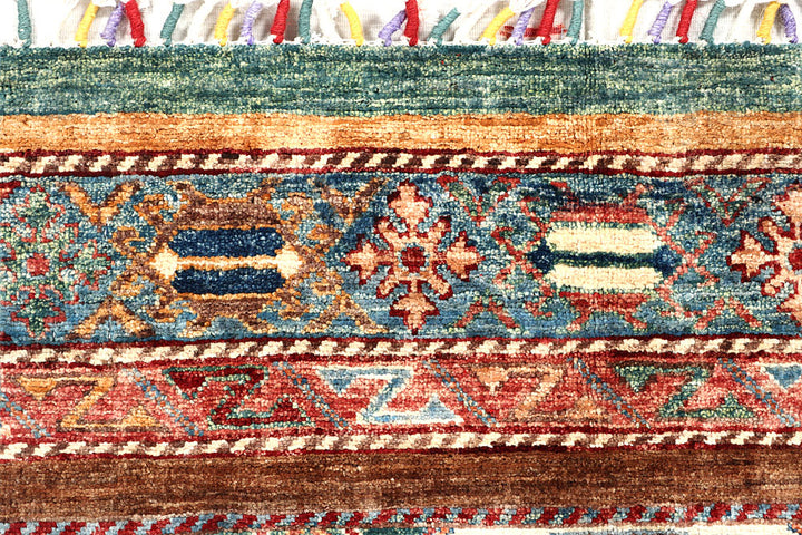 Multi Colored Kazak 2' 5 x 7' - No. 57580 - ALRUG Rug Store