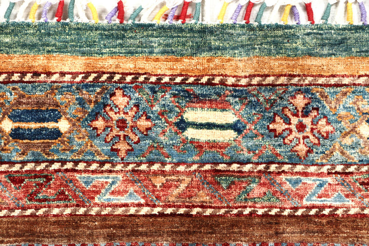 Multi Colored Kazak 2' 5 x 7' - No. 57580 - ALRUG Rug Store