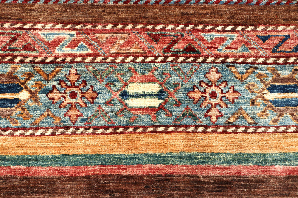 Multi Colored Kazak 2' 5 x 7' - No. 57580 - ALRUG Rug Store