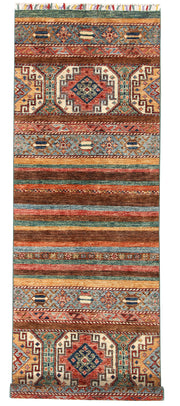 Multi Colored Kazak 2' 5 x 7' - No. 57580 - ALRUG Rug Store