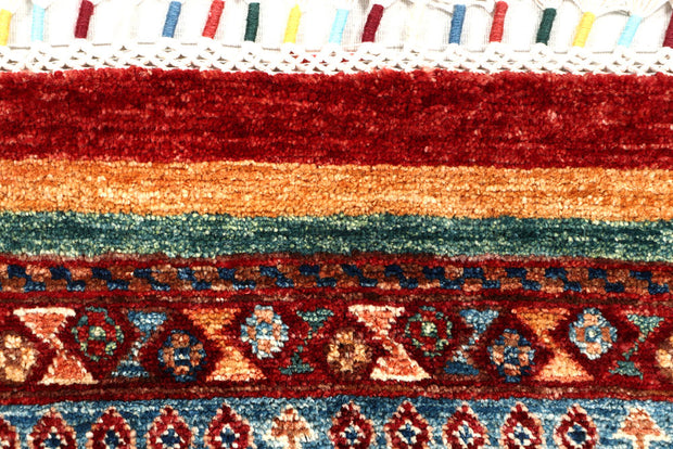 Multi Colored Kazak 2' x 8' 6 - No. 57597 - ALRUG Rug Store
