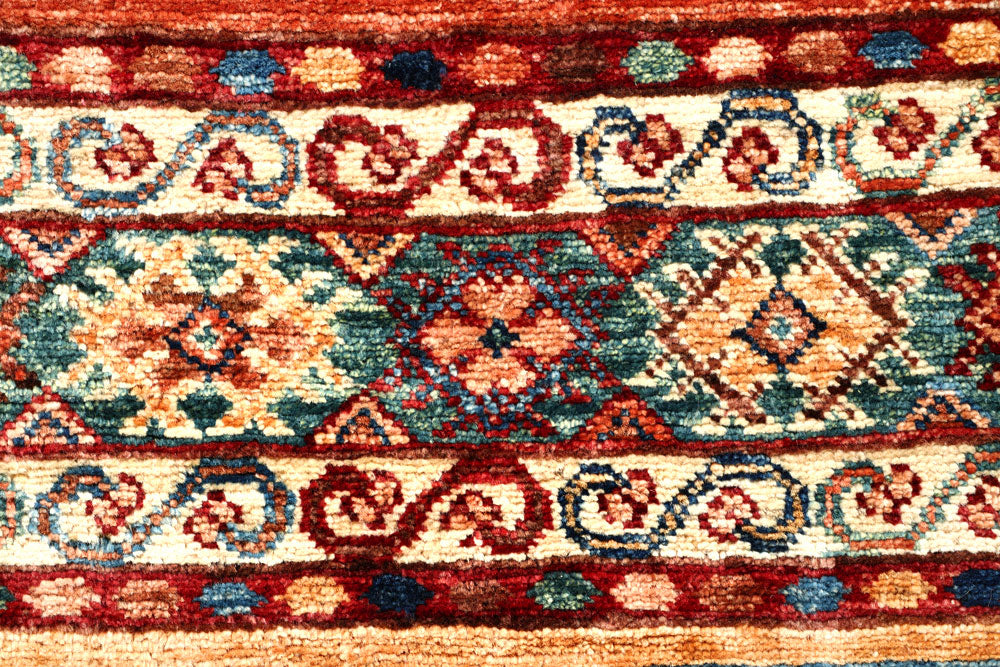 Multi Colored Kazak 2' x 8' 6 - No. 57597 - ALRUG Rug Store
