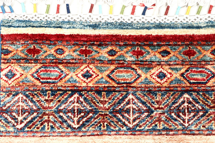 Multi Colored Kazak 1' 11 x 6' 11 - No. 57598 - ALRUG Rug Store