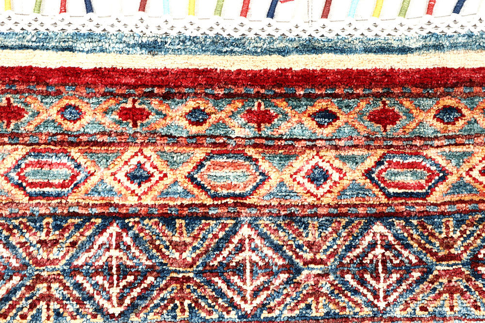 Multi Colored Kazak 1' 11 x 6' 11 - No. 57598 - ALRUG Rug Store