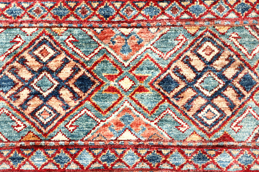 Multi Colored Kazak 1' 11 x 6' 11 - No. 57598 - ALRUG Rug Store