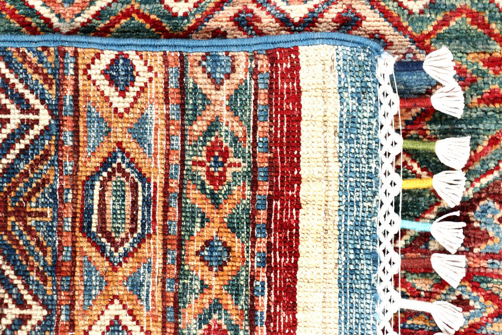 Multi Colored Kazak 1' 11 x 6' 11 - No. 57598 - ALRUG Rug Store
