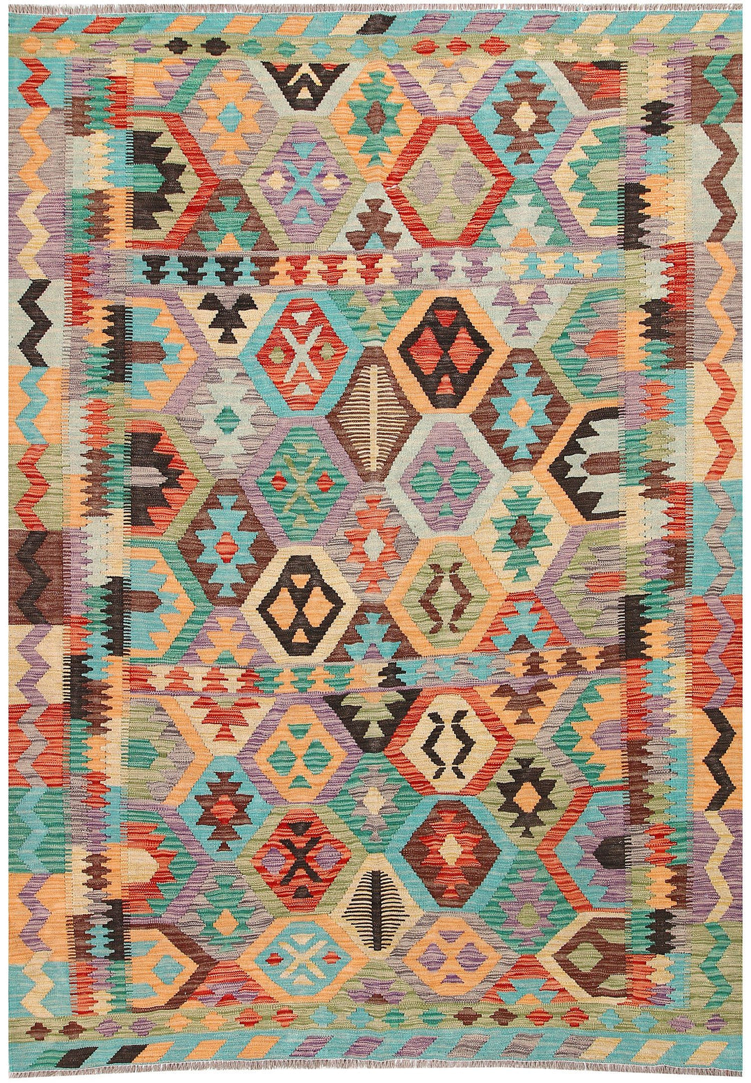 Kilim 5' 7 x 8' - No. 57739 - ALRUG Rug Store